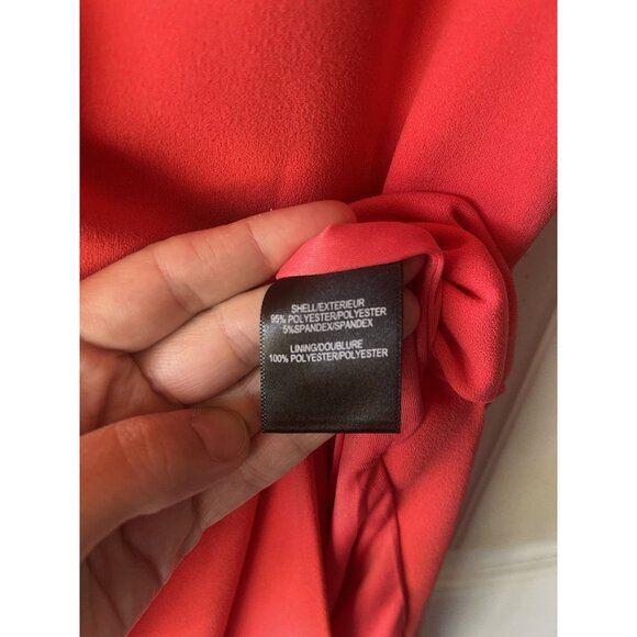 Belle Badgley Mischka Raya One Shoulder Draped Side Slit Maxi Dress Size 6 - Picture 4 of 12